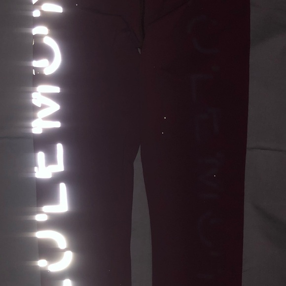 Lululemon Burgundy Leggings - Picture 7 of 7